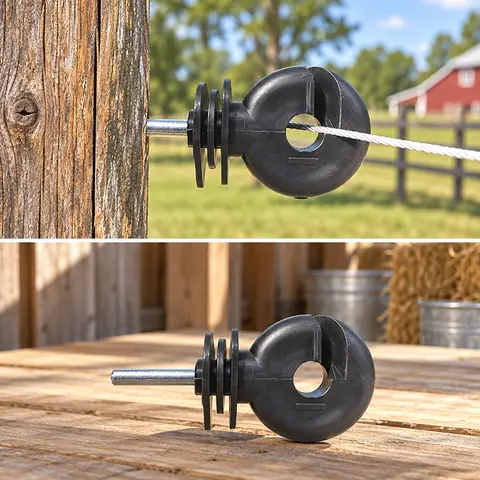 Screw-In Electric Fence Insulators — alternate view