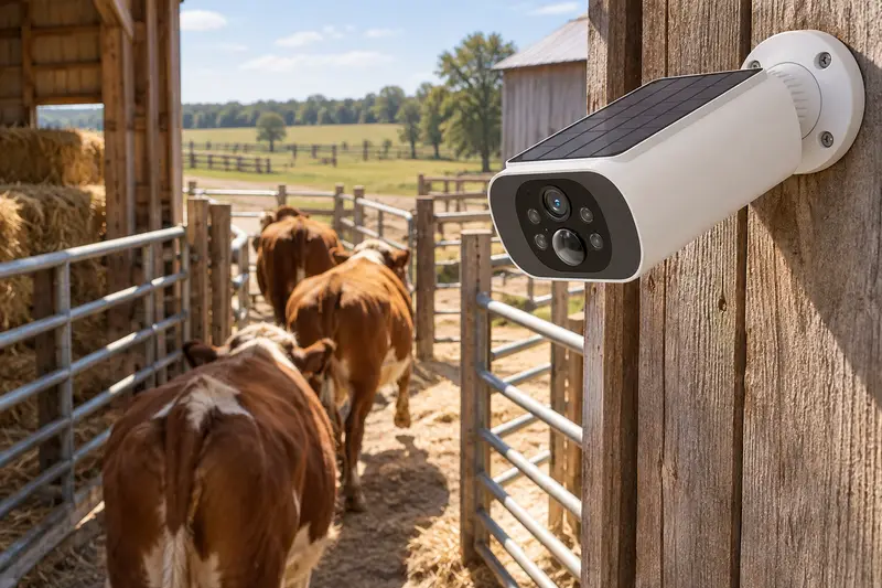 Solar Security Camera — Clear Livestock Passage