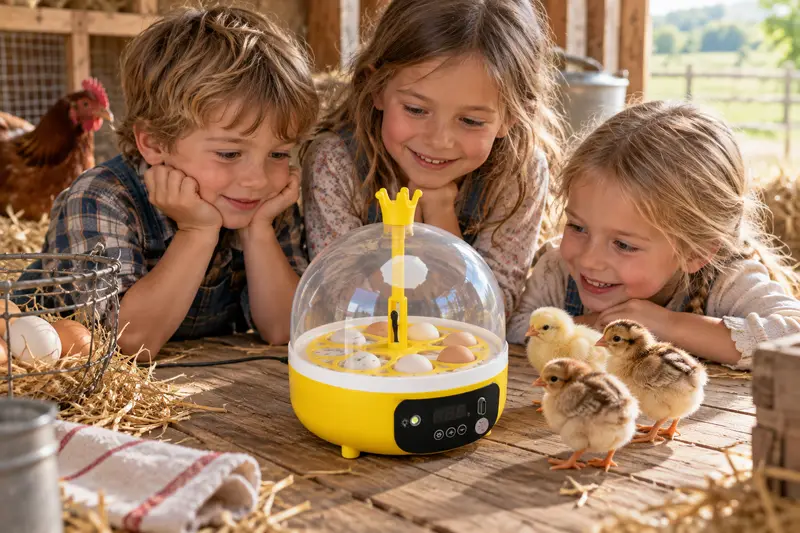 Mini Egg Incubator — Closed-Lid Observation