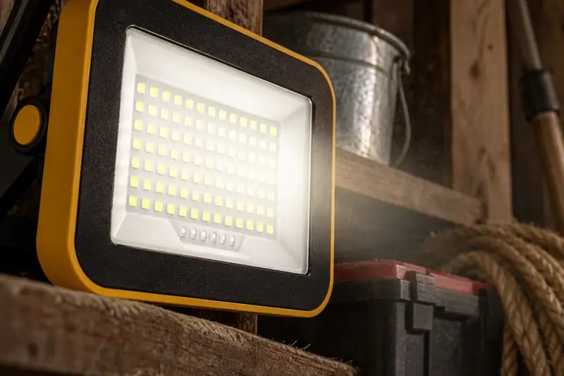Rechargeable Work Light — Unlit Storage Search