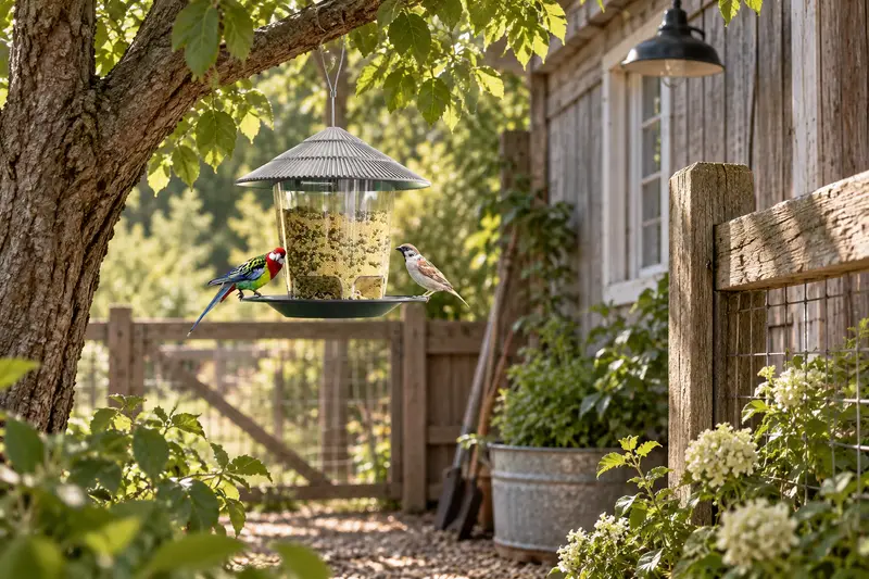 Hanging Bird Feeder — Limited Ground Space
