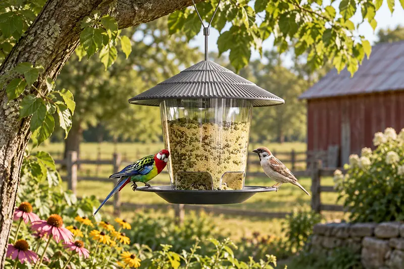 Hanging Bird Feeder — Daylight Bird Watching