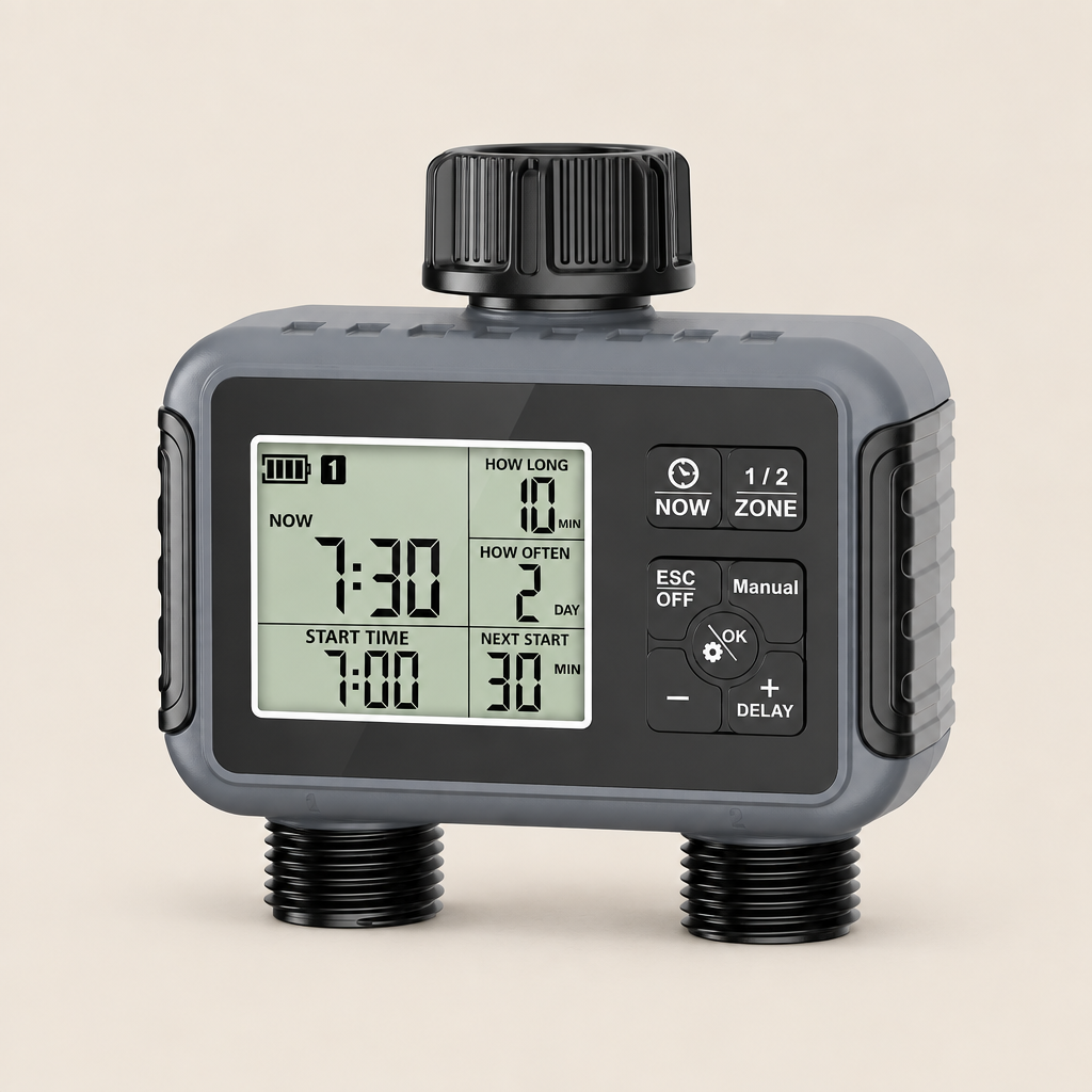 Dual-Outlet Water Timer