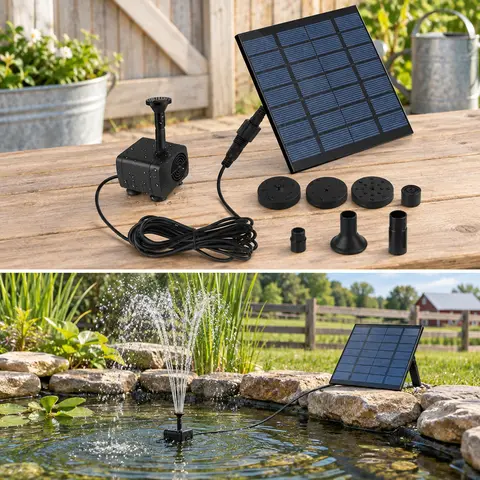 Solar Fountain Pump — alternate view