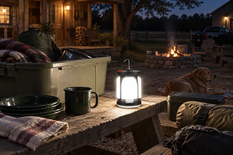 Rechargeable Camping Lantern — Camp Chores At Night