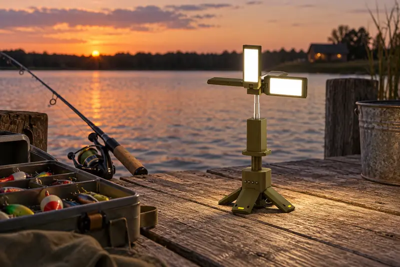 Telescopic Camping Lantern — Fishing At Dusk