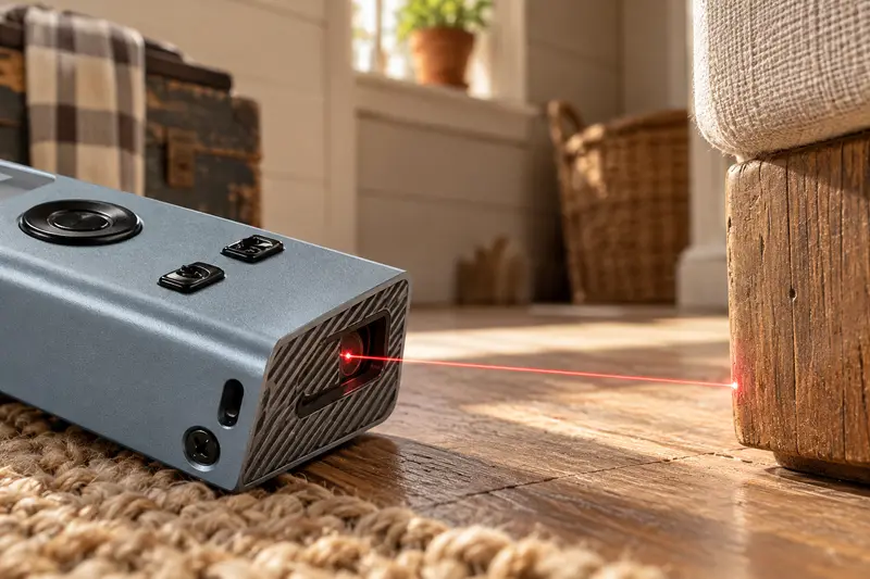 Rechargeable Laser Distance Meter — Small Room Setup
