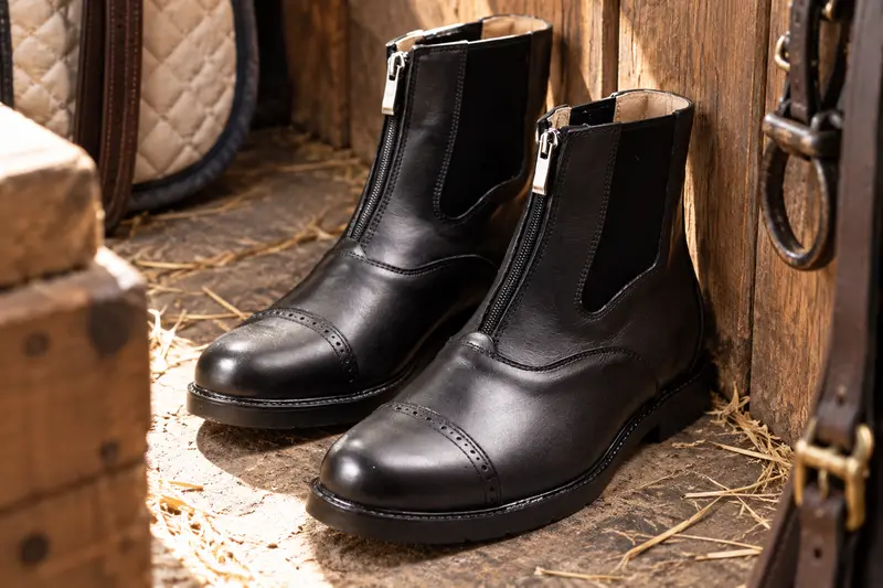 Front-Zip Paddock Boots — Cramped Changing Spot