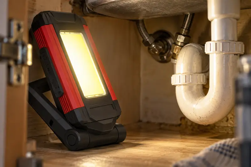 Rechargeable Work Light — Under-Sink Inspection