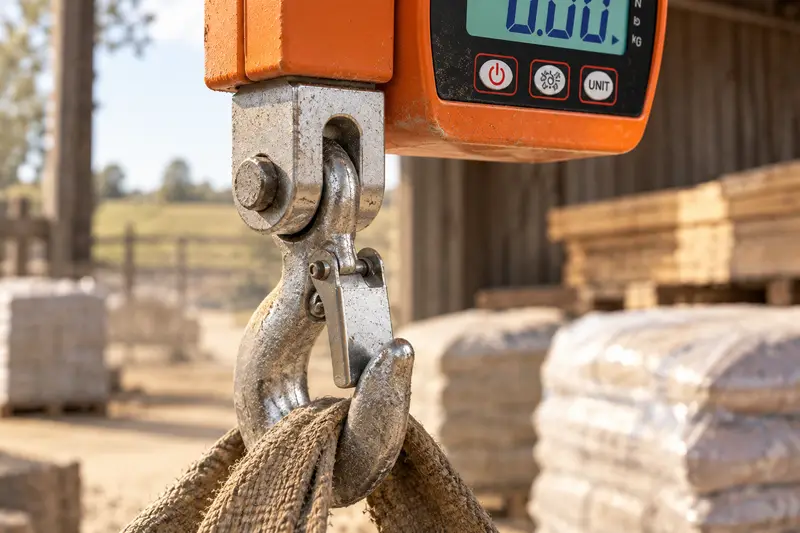 Digital Crane Scale — Building Material Intake