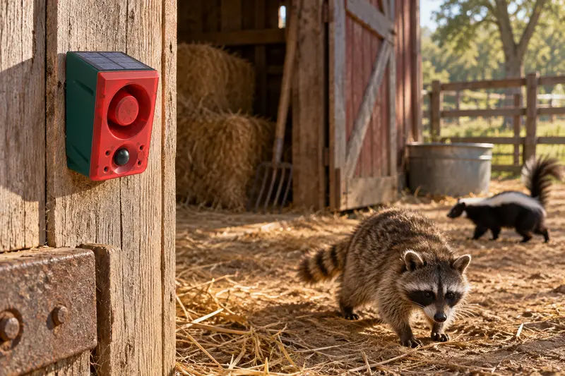 Solar Motion Alarm — After Dusty Barn Chores