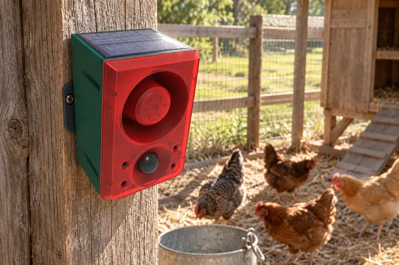 Solar Motion Alarm — Daylight Poultry Rounds