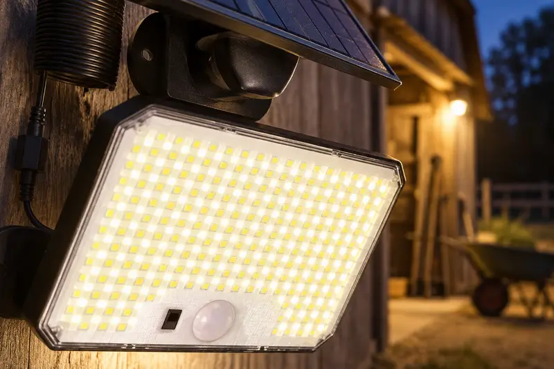 Solar Flood Light — Extended Evening Cleanup