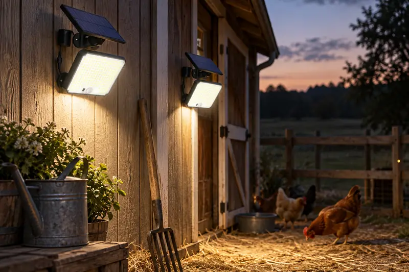 Solar Flood Light — Brief Yard Visits