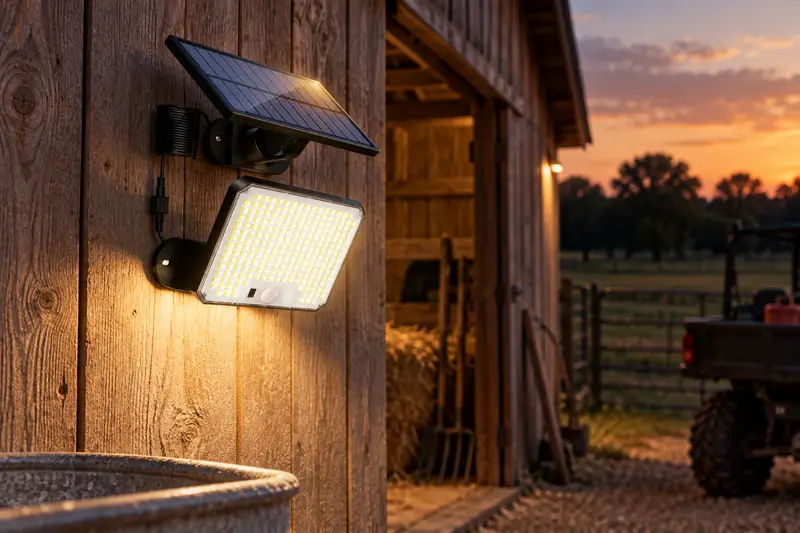 Solar Flood Light — Between Outdoor Tasks