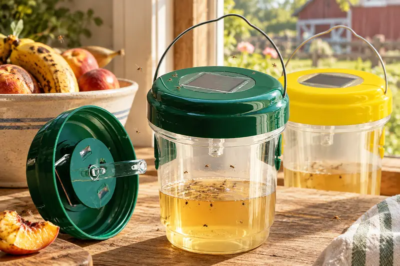 Solar Wasp Trap — Daytime Fruit-Fly Trapping