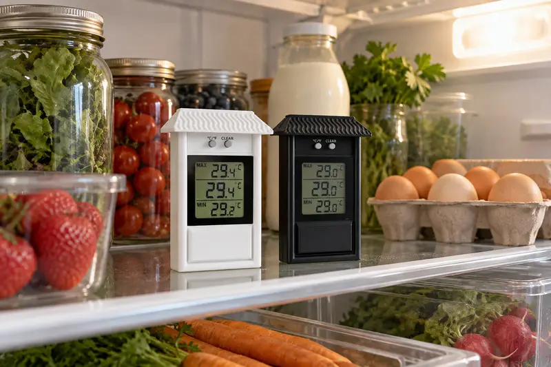 Digital Min-Max Thermometer — Refrigerator Temperature Checks