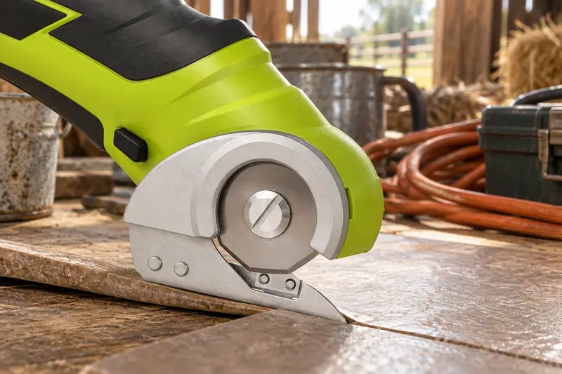 Cordless Rotary Cutter — Crowded Work Area