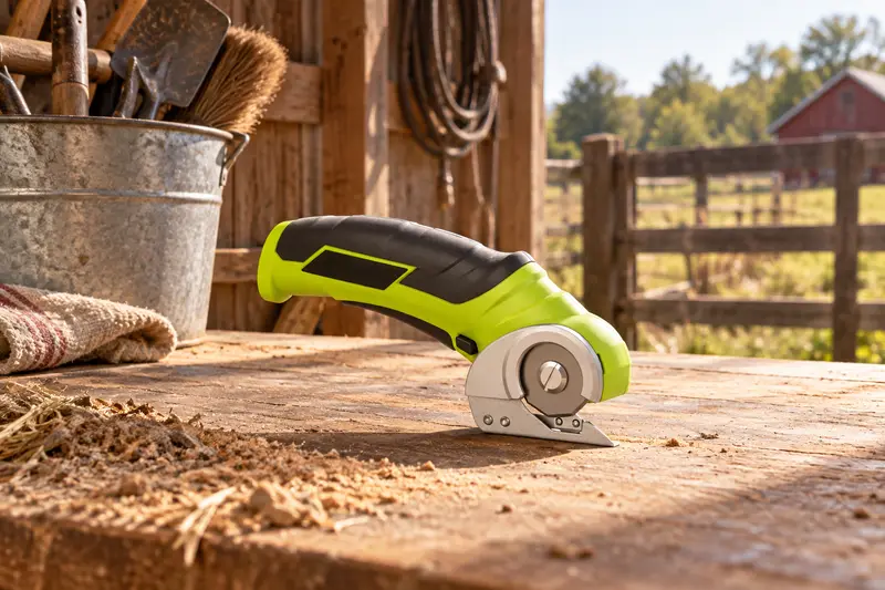 Cordless Rotary Cutter — Dusty Chore Station
