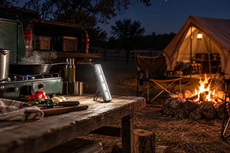 Magnetic Work Light Bar — After-Dark Camping