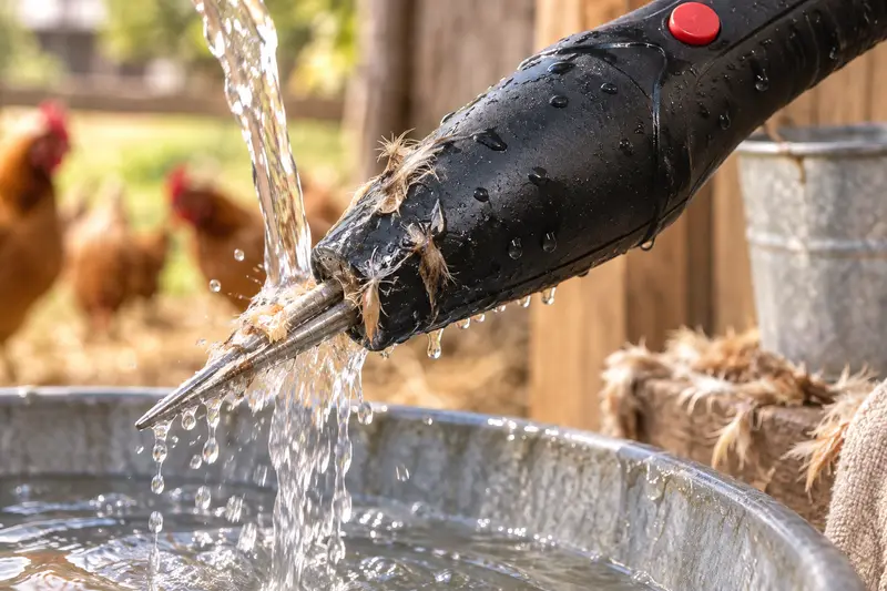 Rechargeable Feather Plucker — Chicken Processing Cleanup