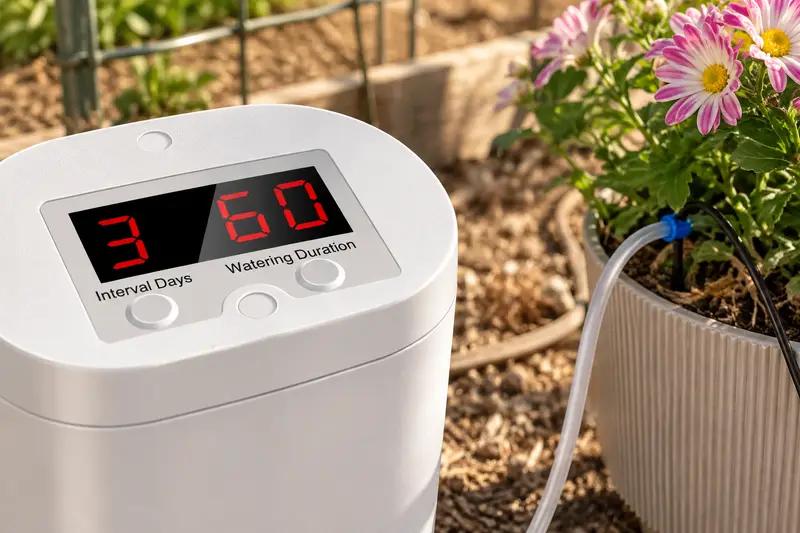 Automatic Drip Irrigation Kit — Dry Garden Soil