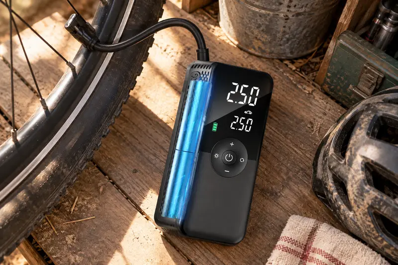 Rechargeable Tire Inflator — Small Bicycle Shed