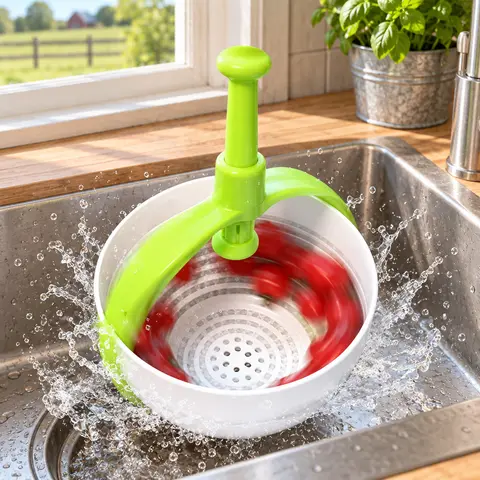 Spinning Colander — alternate view
