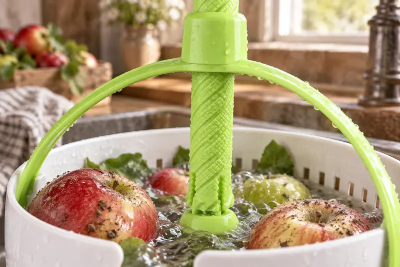 Spinning Colander — Dusty Fruit Cleanup