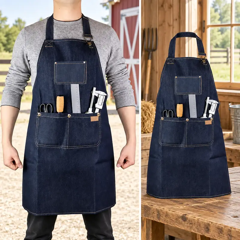 Denim Work Apron - view 4