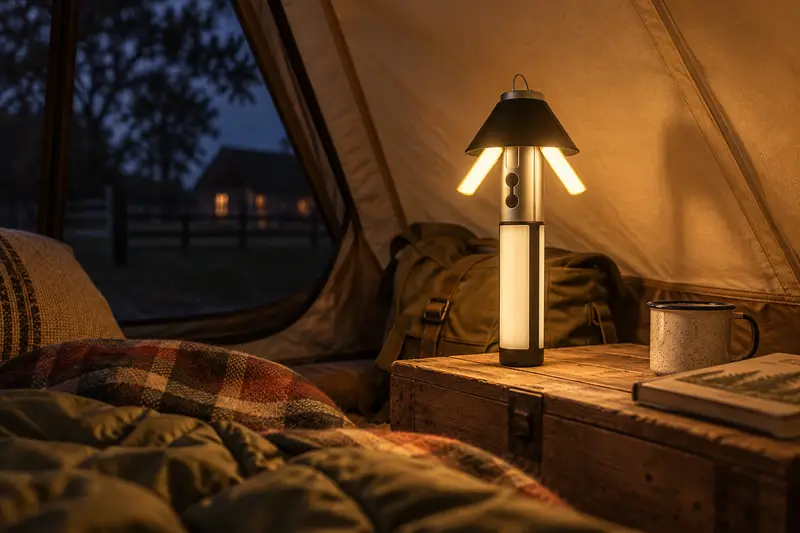 Telescoping Lantern — Late Tent Wind-Down