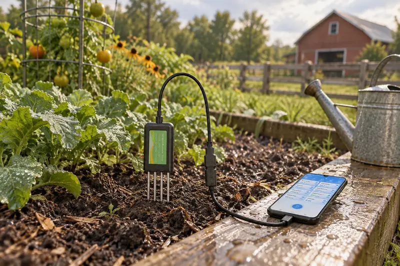 8-in-1 Soil Sensor — After Rain