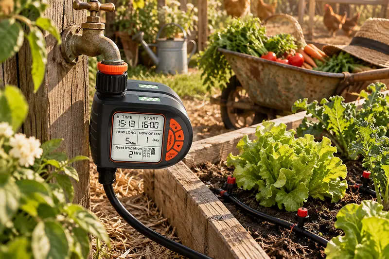 Drip Irrigation Kit with Timer — Busy Growing Days