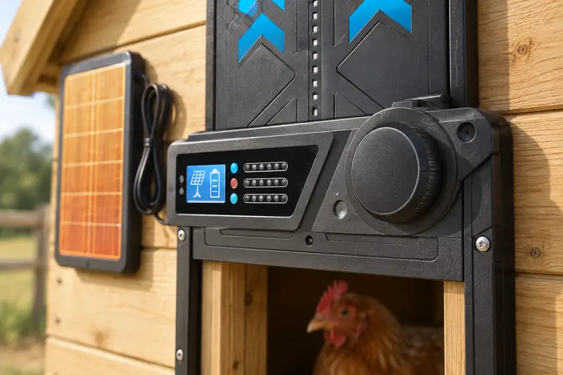 Solar-Powered Automatic Coop Door - view 2