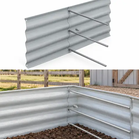 Galvanized Raised Garden Bed — alternate view