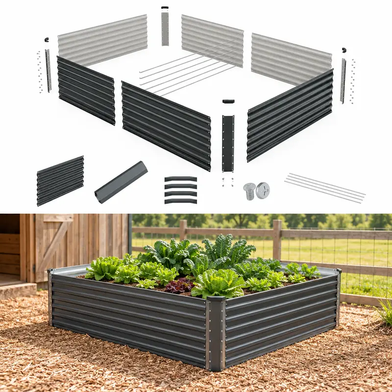 Galvanized Raised Garden Bed - view 3