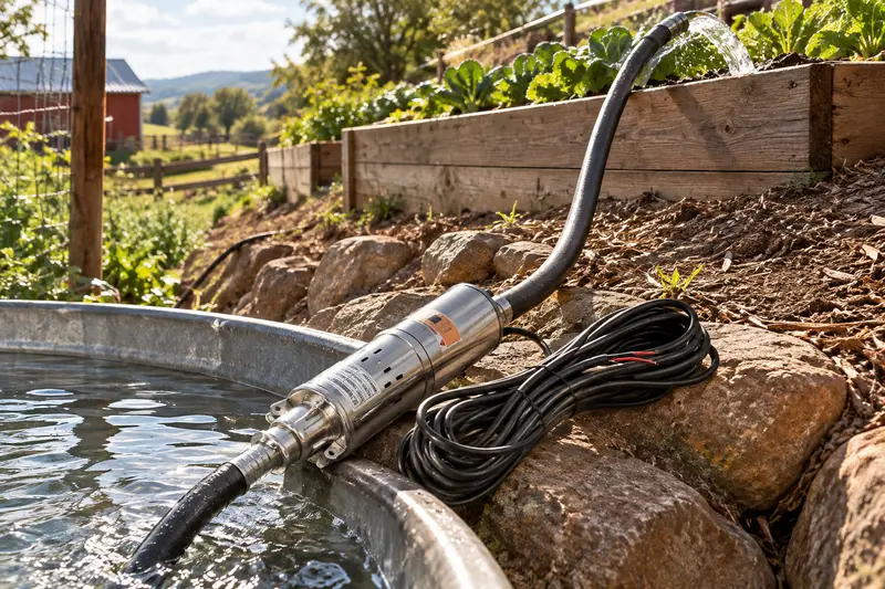 Submersible Water Pump — Elevated Growing Areas