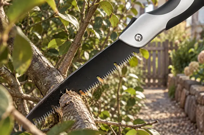Folding Pruning Saw — Narrow Path Maintenance