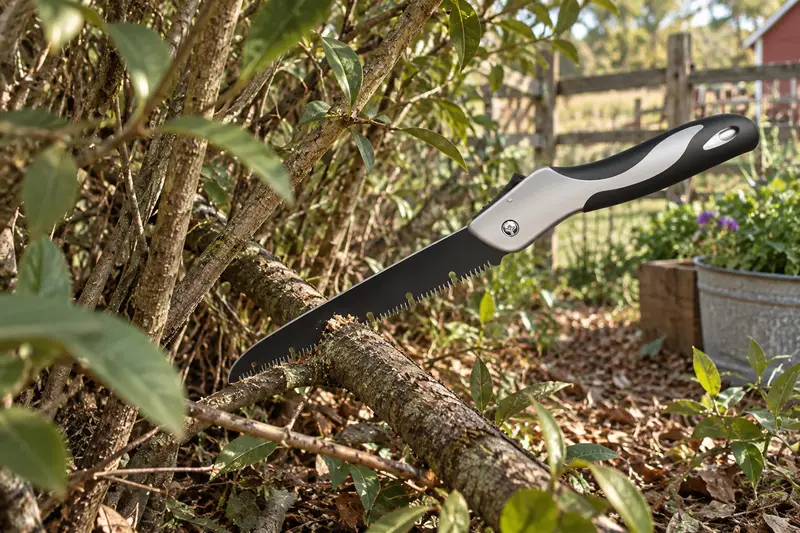 Folding Pruning Saw — Crowded Garden Growth