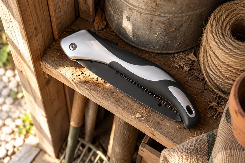 Folding Pruning Saw — Small Shed Cleanup