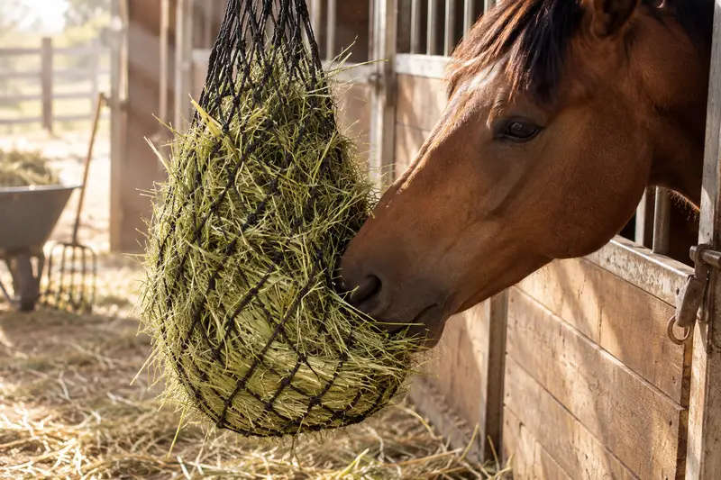Small-Hole Hay Net — Dusty Stable Routine